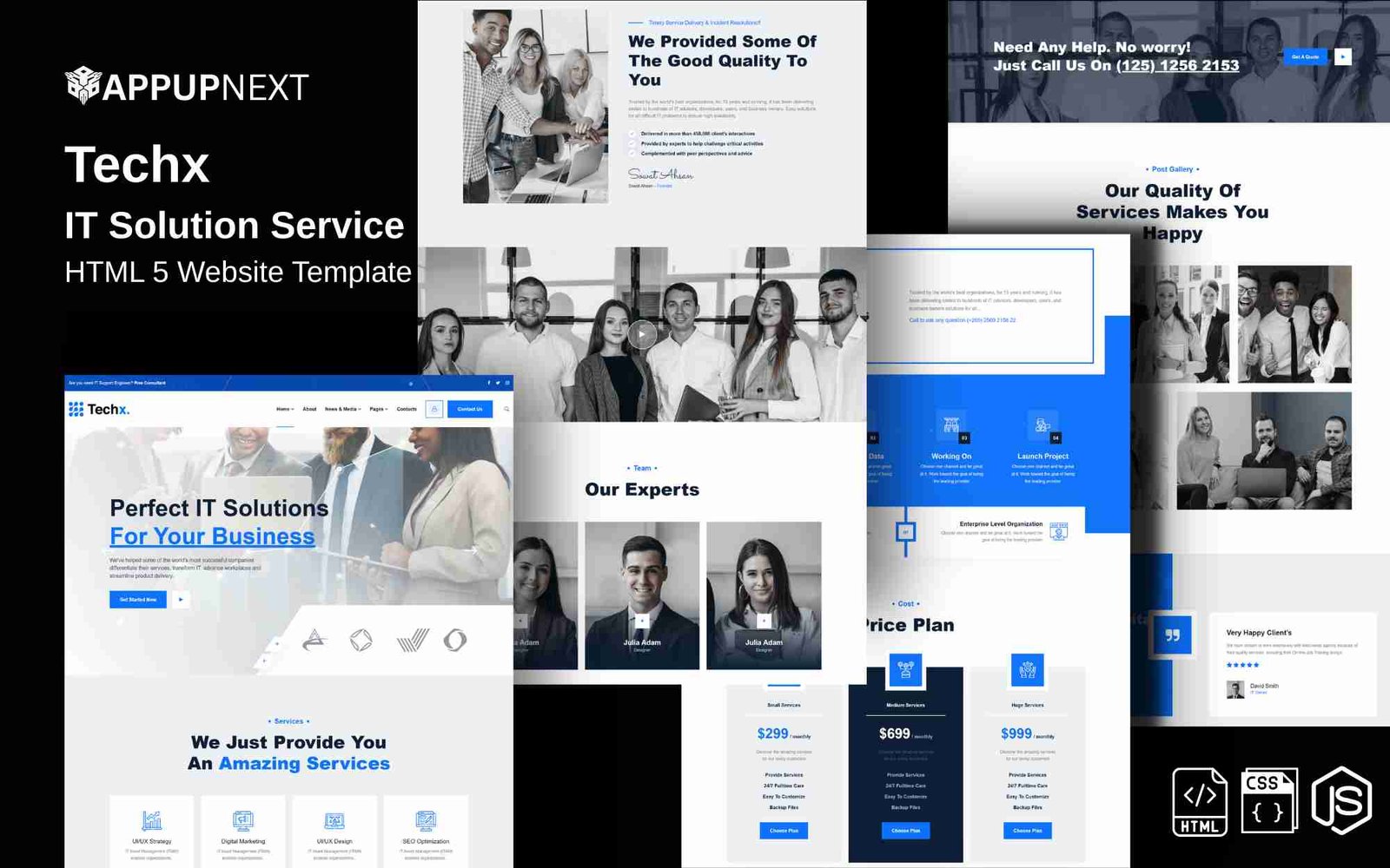 Techx - IT Solution Service  - HTML 5 Website Template - v2