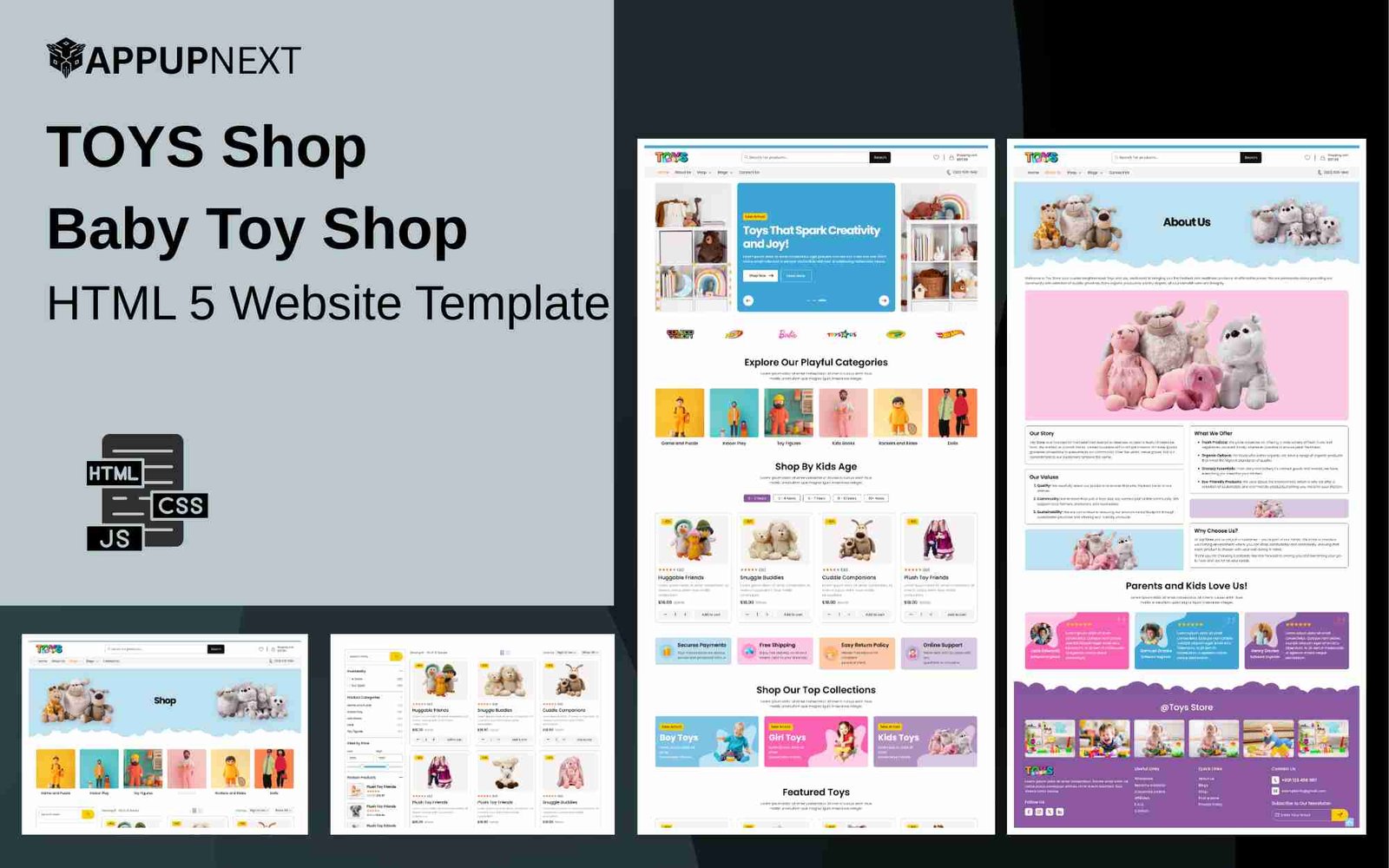 Toys Shop - Baby Toy Shop - HTML 5 Website Template