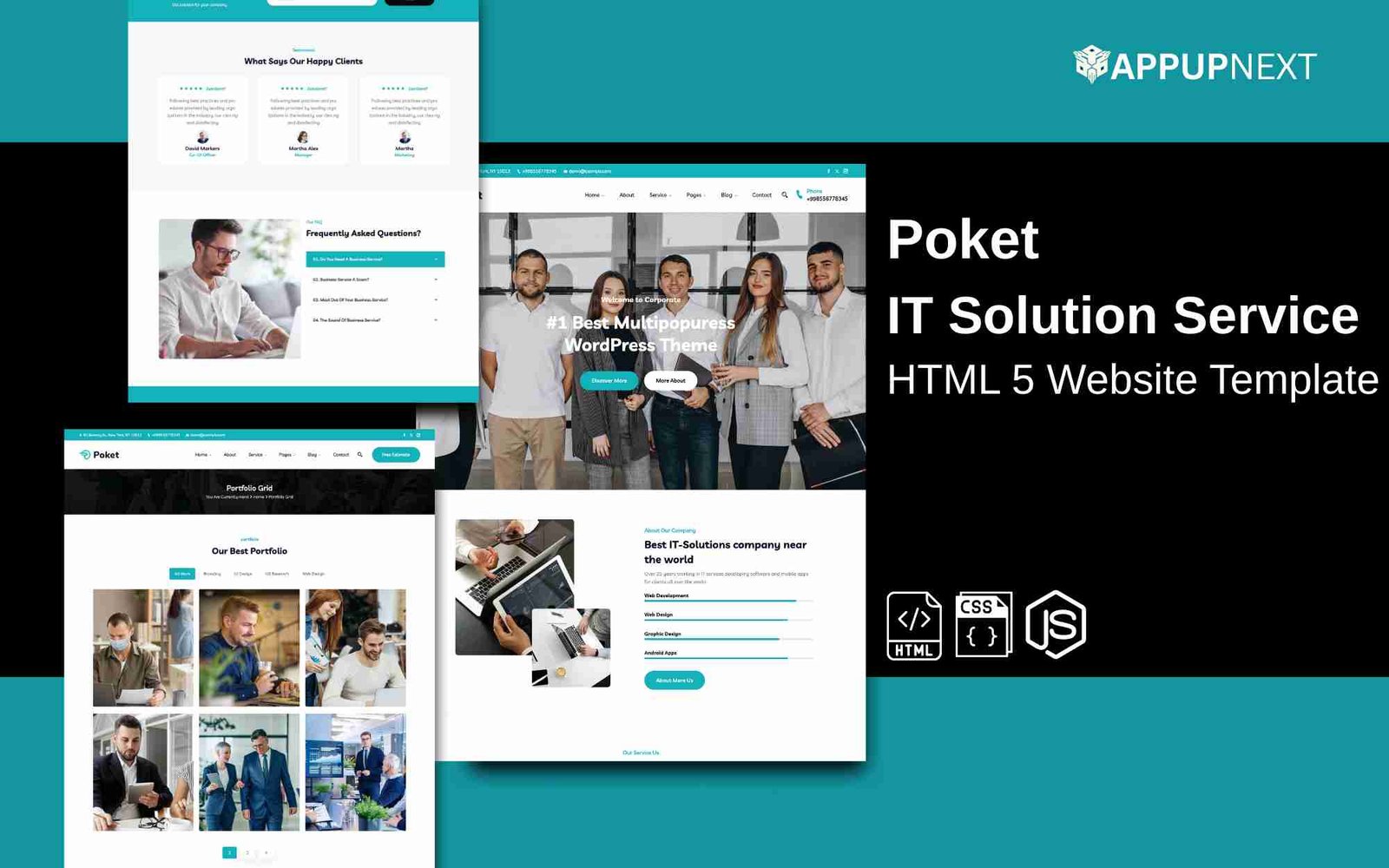 Poket - IT Solution Service - HTML 5 Website Template - v7