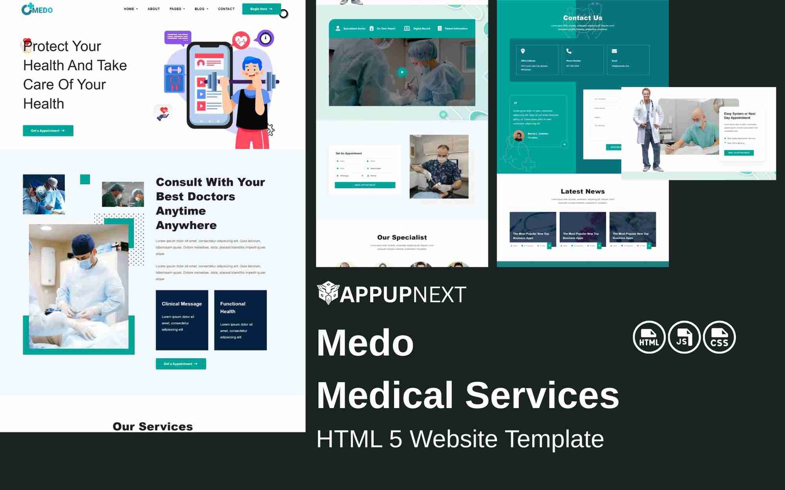 Medo - Medical Services - HTML 5 Website Template - v1