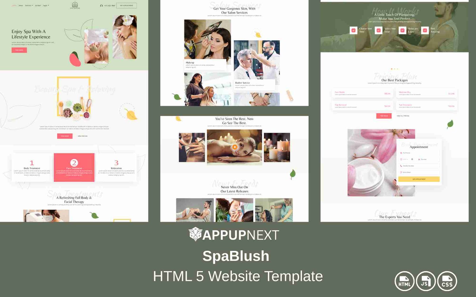 SpaBlush - HTML 5 Website Template