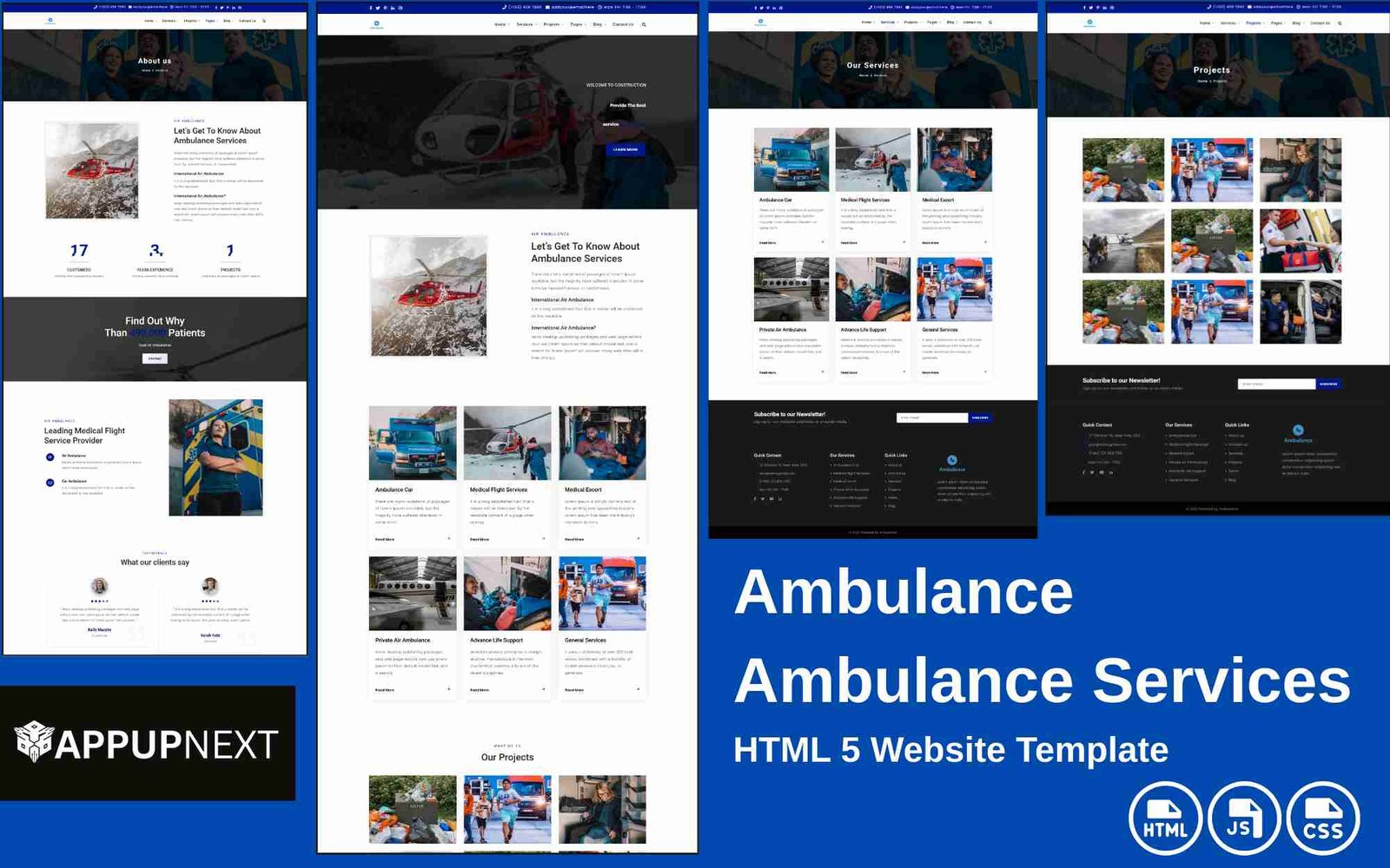 Ambulance - Ambulance Services - HTML 5 Website Template - v1