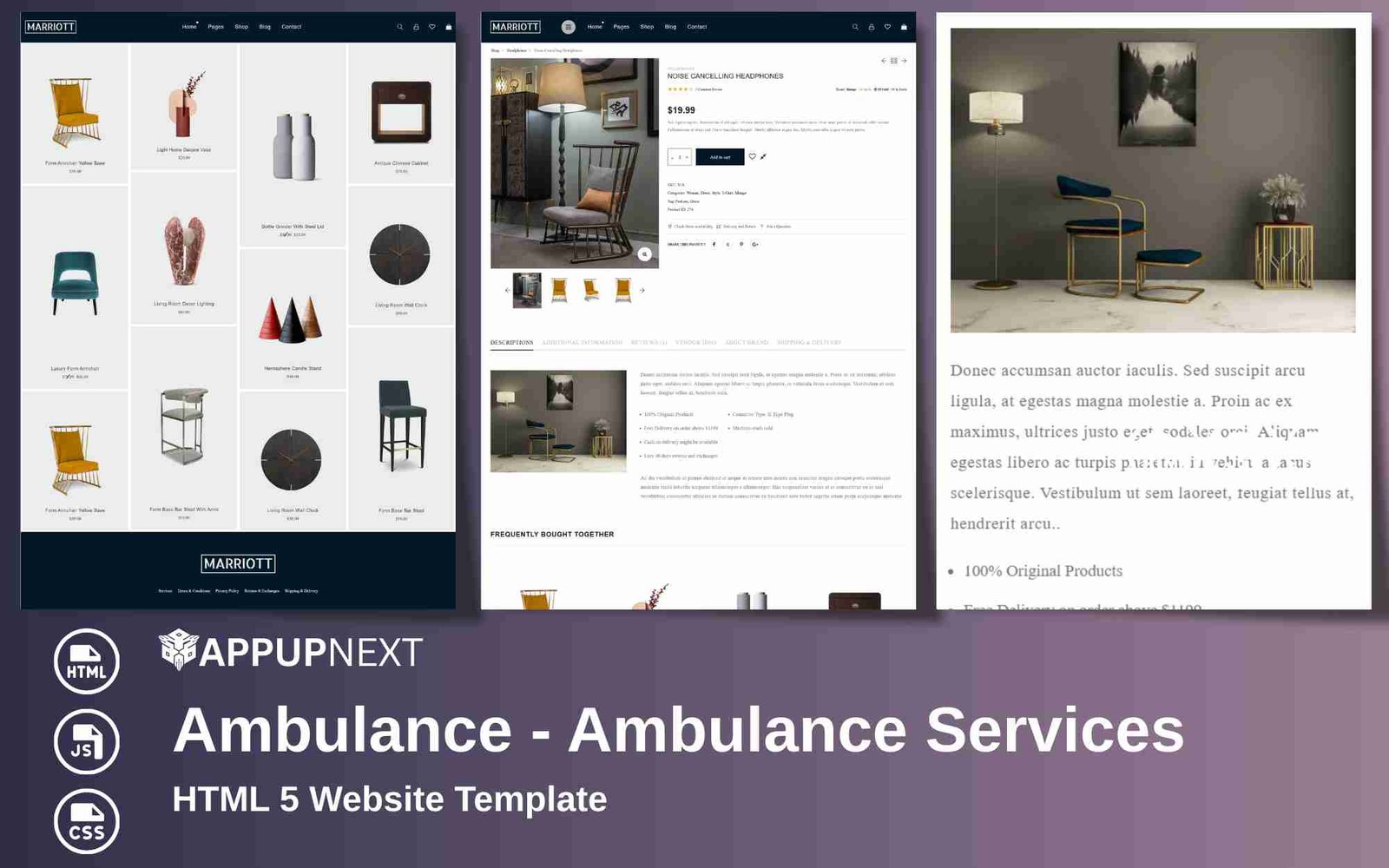 Marriott - Multipurpose eCommerce - HTML 5 Website Template - v3