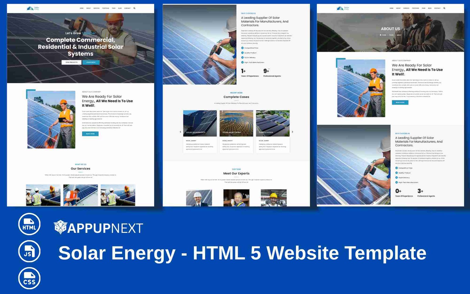 Solar Energy - HTML 5 Website Template