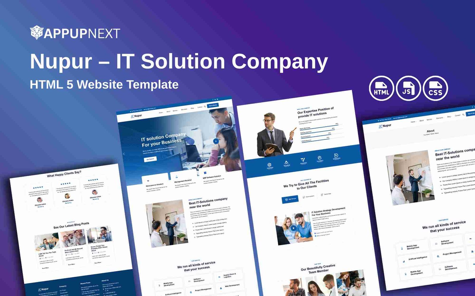 Nupur – IT Solution Company - HTML 5 Website Template - v1