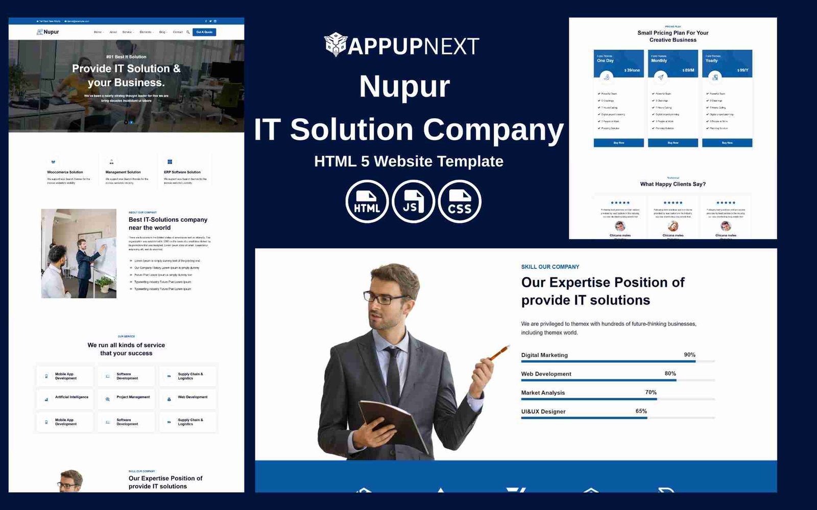 Nupur – IT Solution Company - HTML 5 Website Template - v2