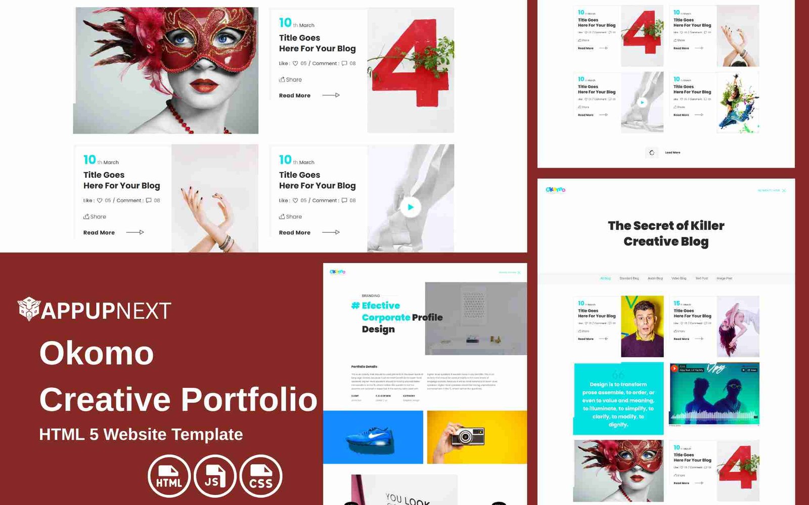 Okomo - Creative Portfolio - HTML 5 Website Template - v2