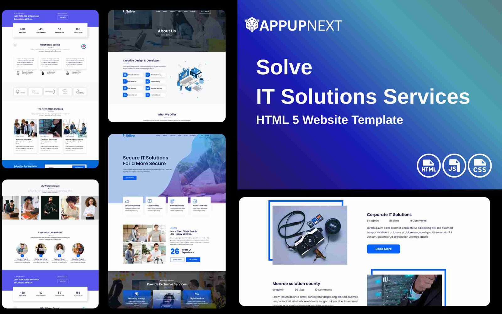 Solve - IT Solutions Services - HTML 5 Website Template - v2