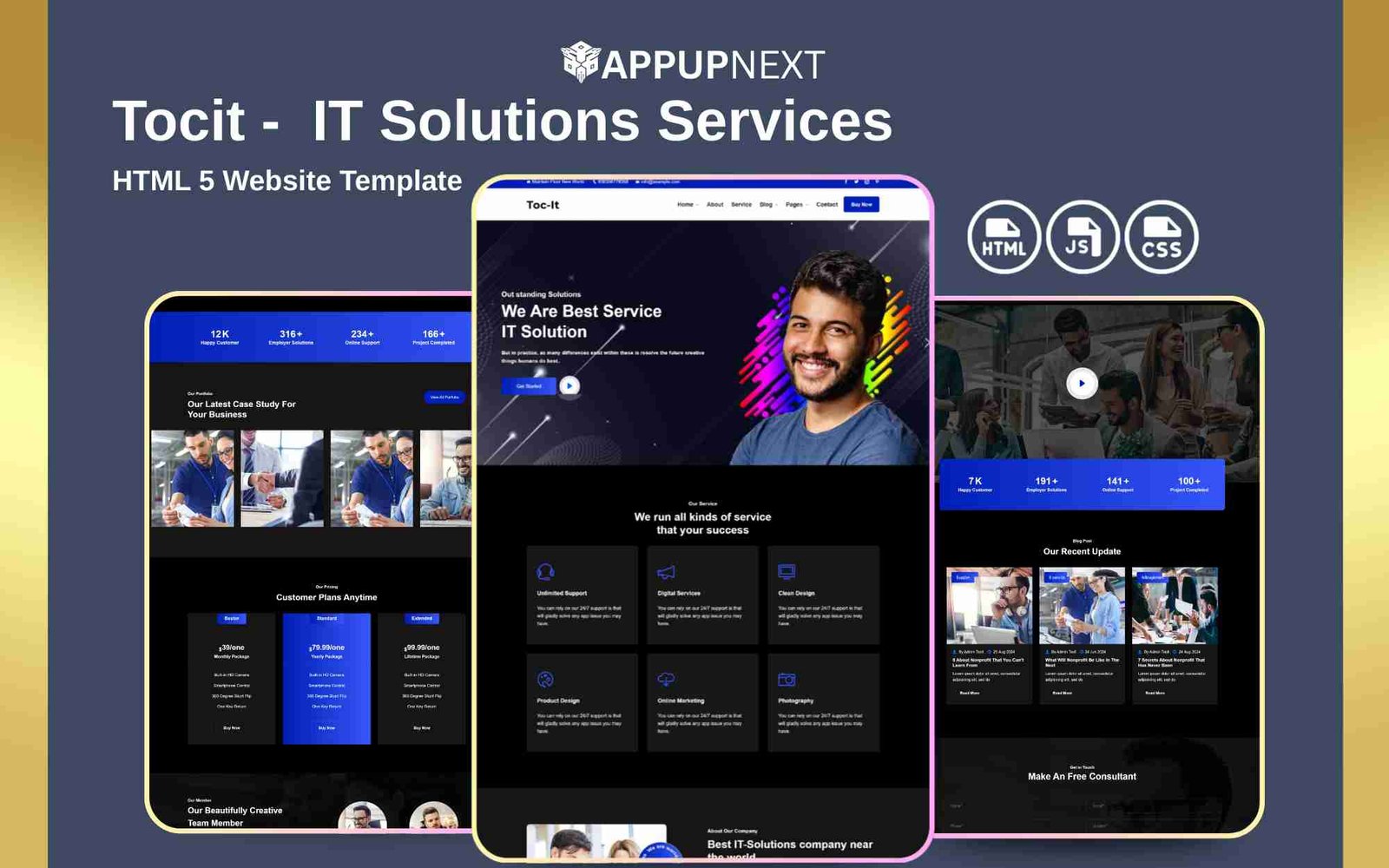 Toc-It -  IT Solutions Services - HTML 5 Website Template