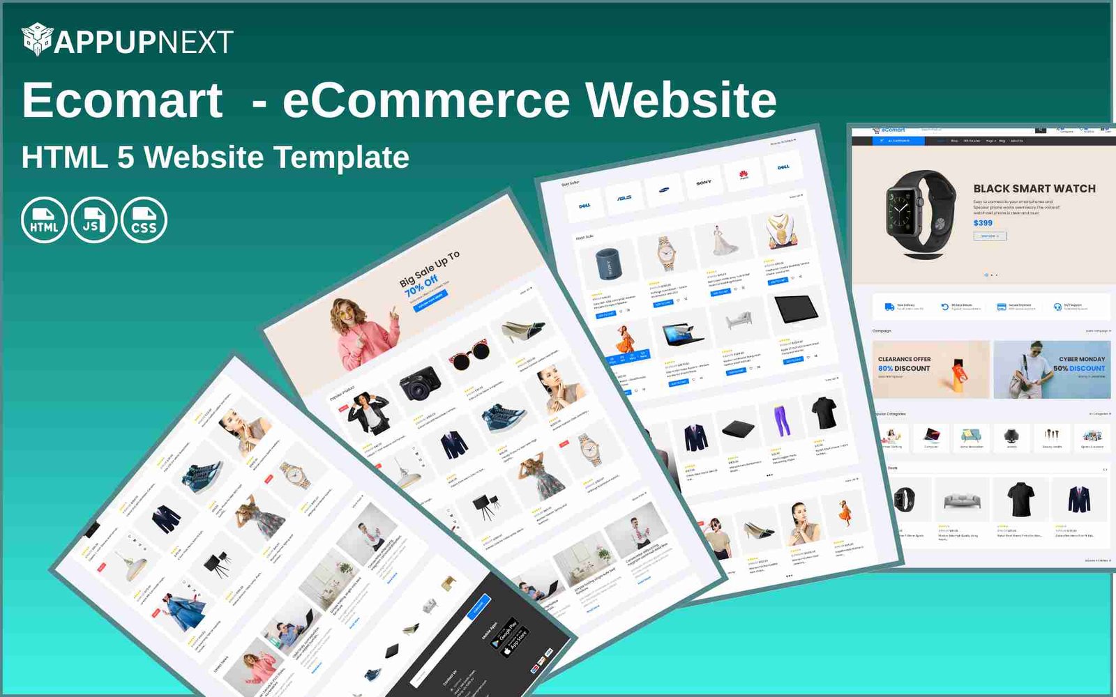 Ecomart  - eCommerce Website - HTML 5 Website Template - v2