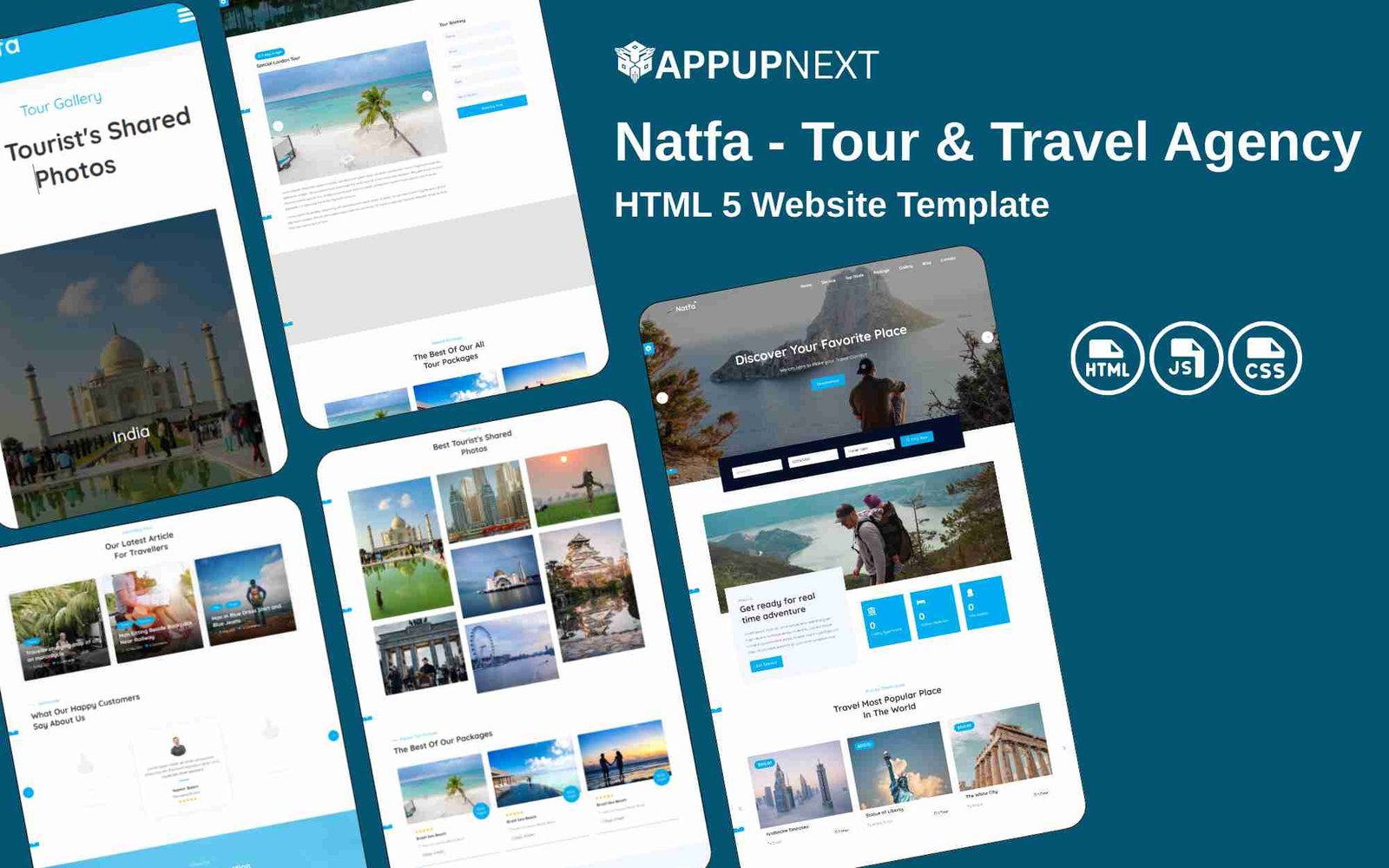 Natfa - Tour & Travel Agency  - HTML 5 Website Template