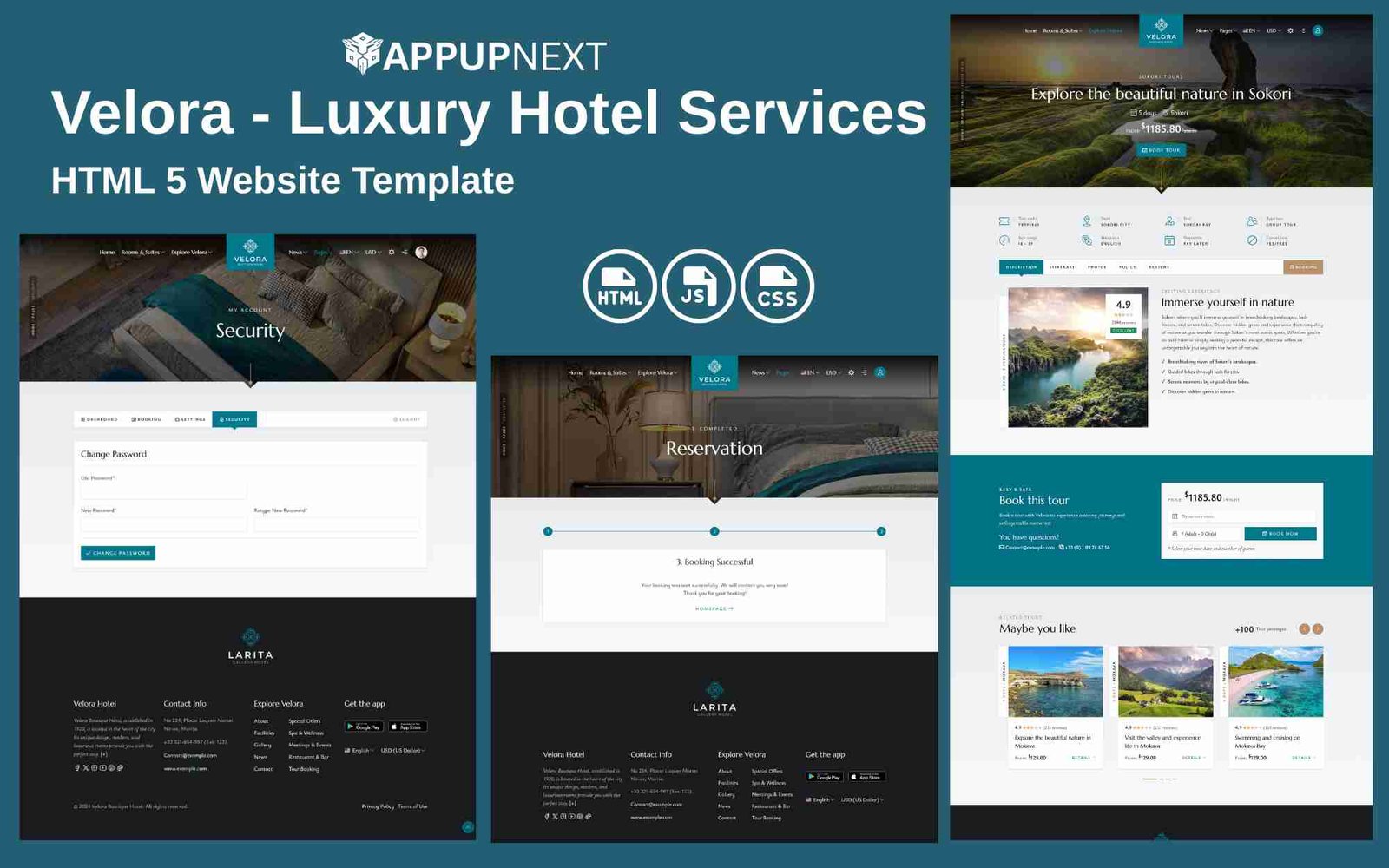 Velora - Luxury Hotel - HTML 5 Website Template  - v7