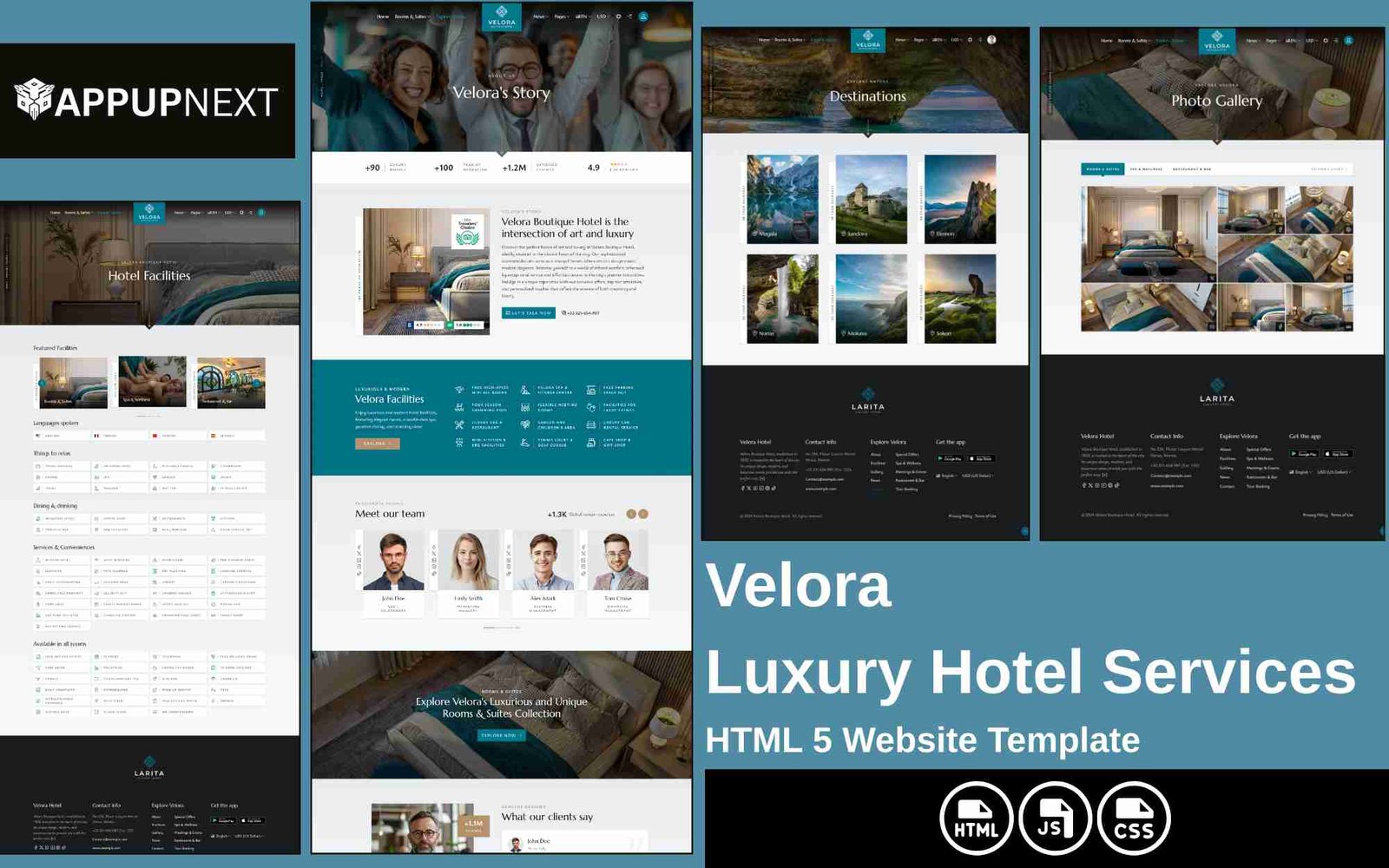 Velora - Luxury Hotel - HTML 5 Website Template  - v9