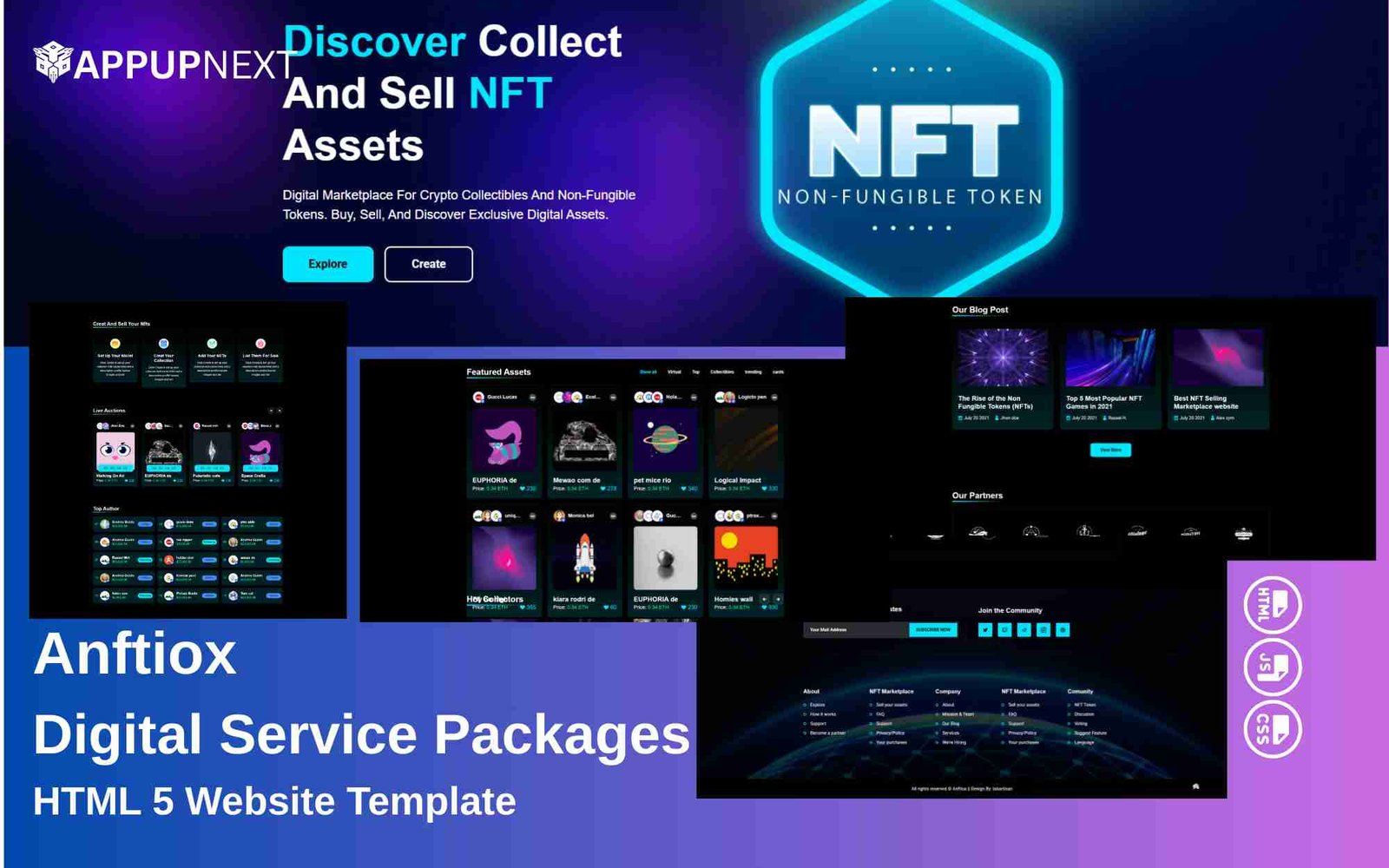 Anftiox - Digital Service Packages - HTML 5 Website Template - v2