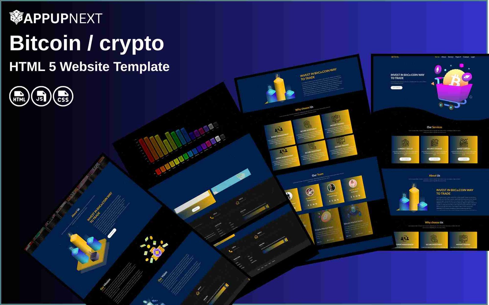 BITCO - Bitcoin / crypto website template - HTML 5 Website Template