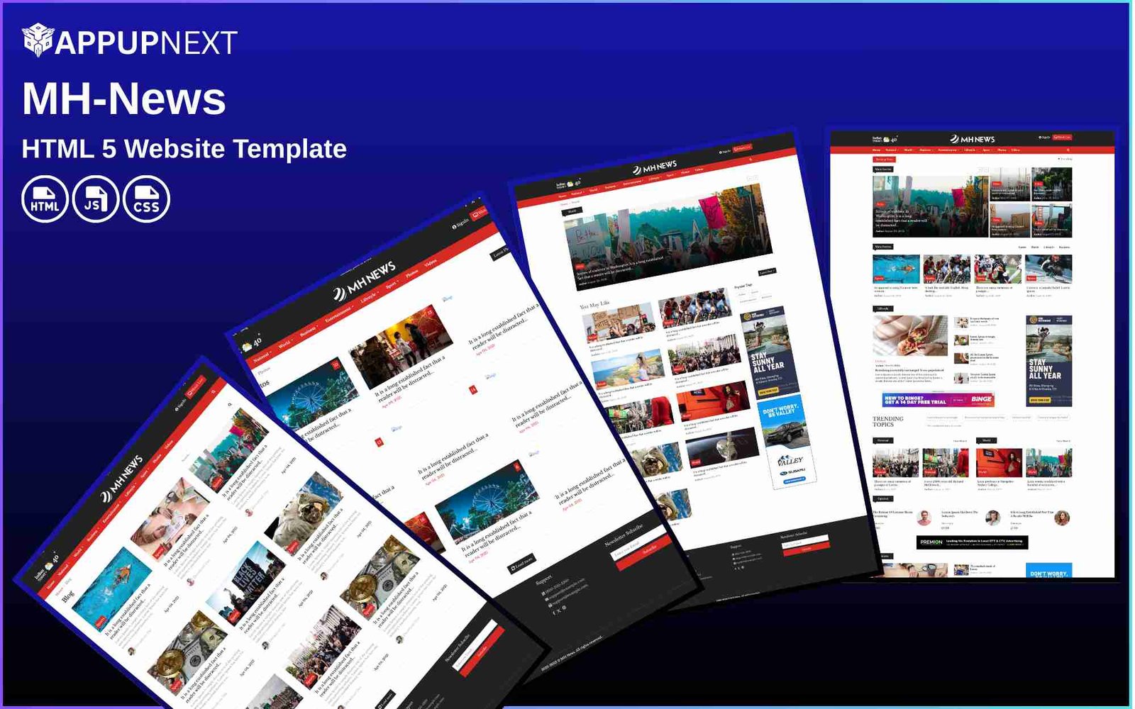 MH-News - HTML 5 Website Template