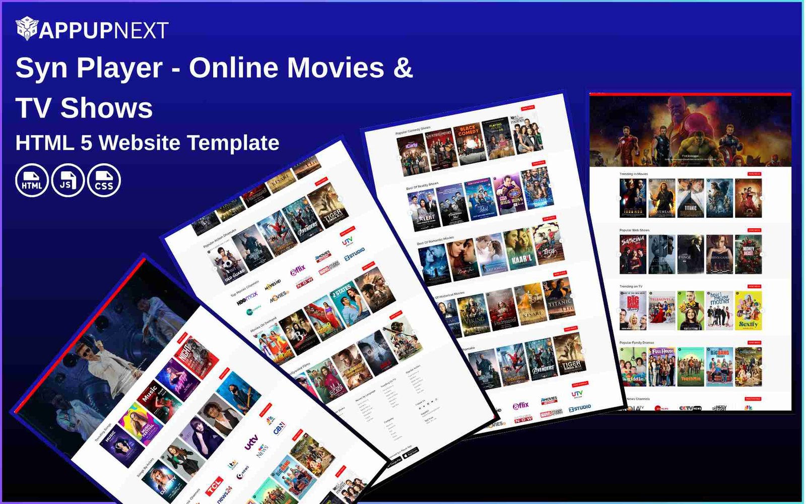 Syn Player - Online Movies & TV Shows - HTML 5 Website Template