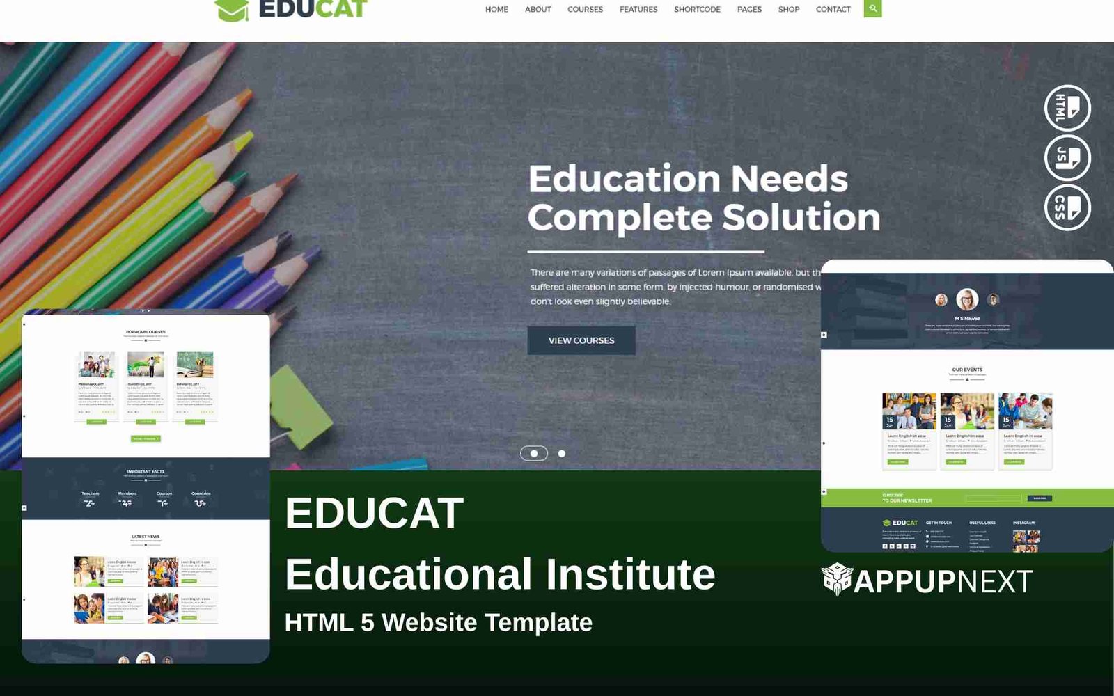EDUCAT - Educational Institute - HTML 5 Website Template - v7