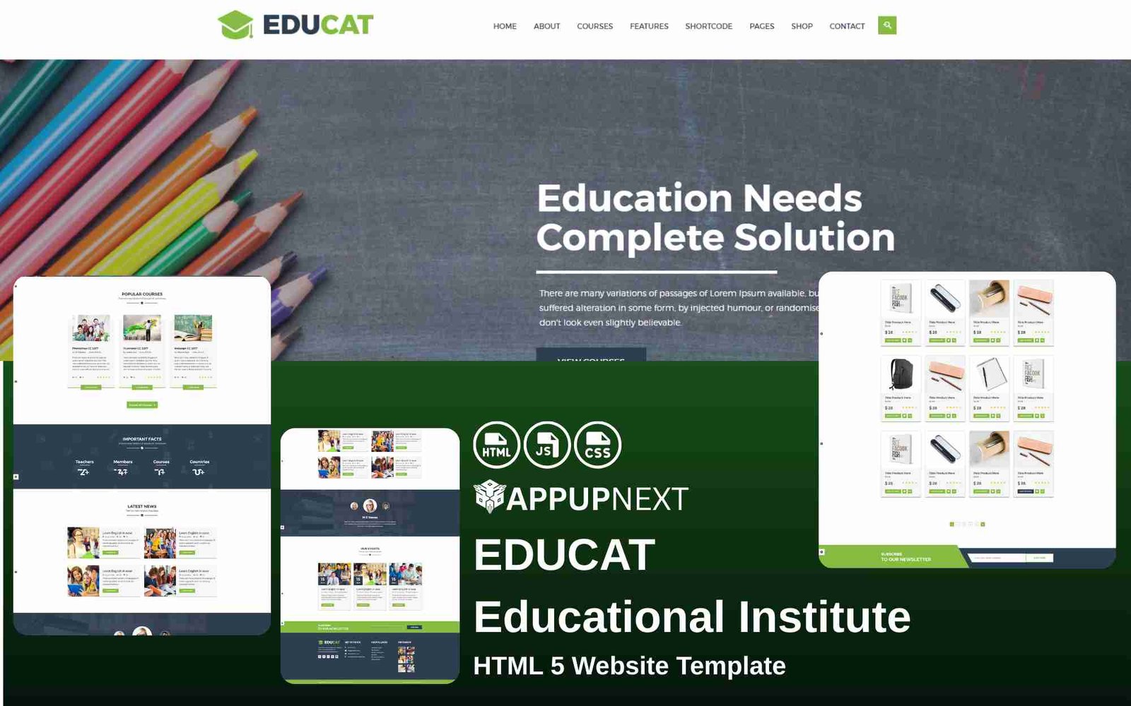 EDUCAT - Educational Institute - HTML 5 Website Template - v9