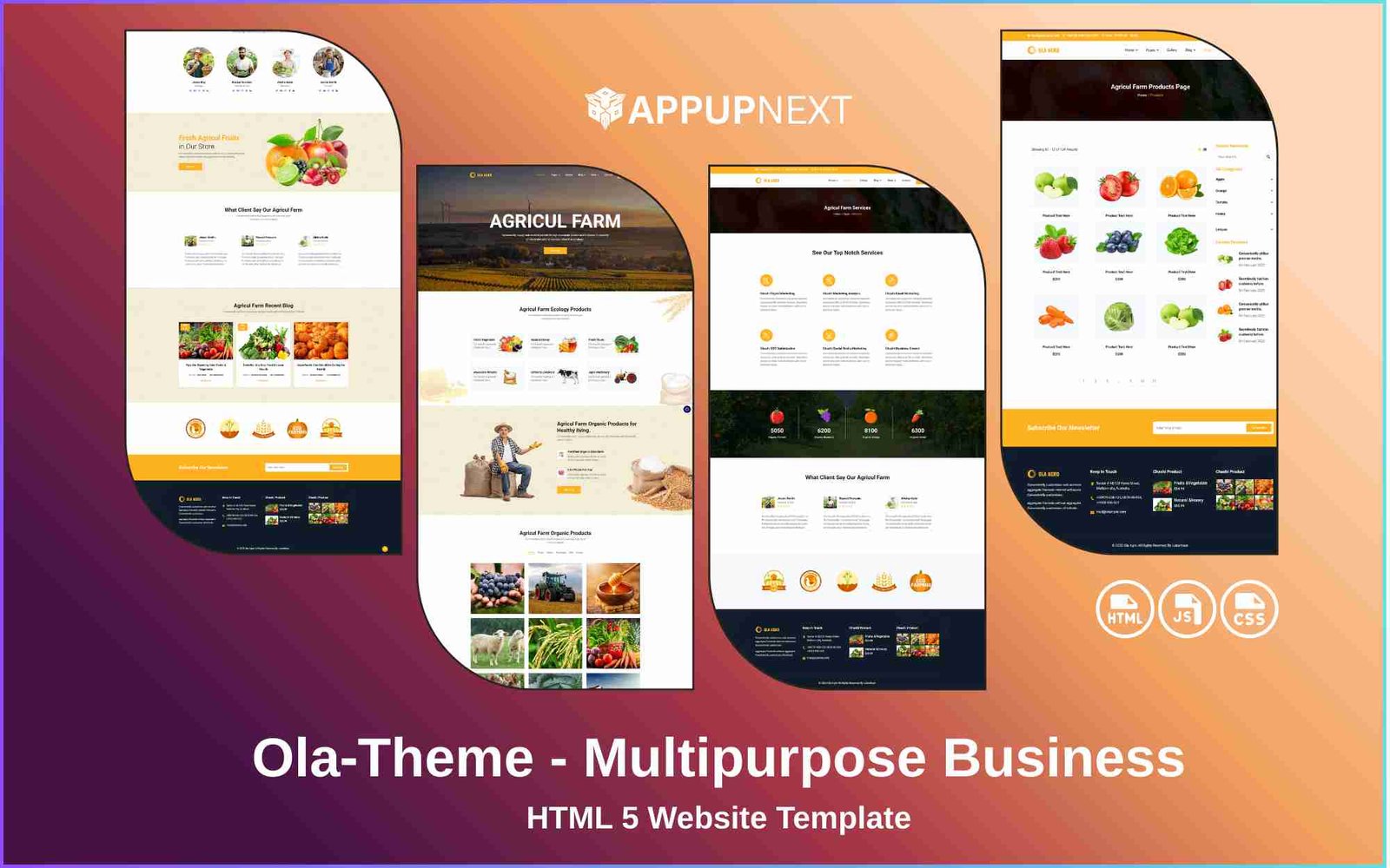 Ola‑Theme - Multipurpose Business - HTML 5 Website Template - v5