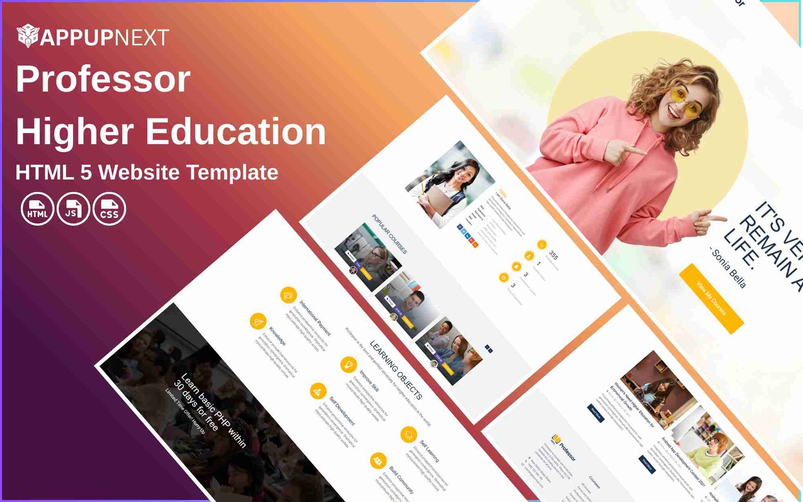 Professor - Heigher Education- HTML 5 Website Template - v4