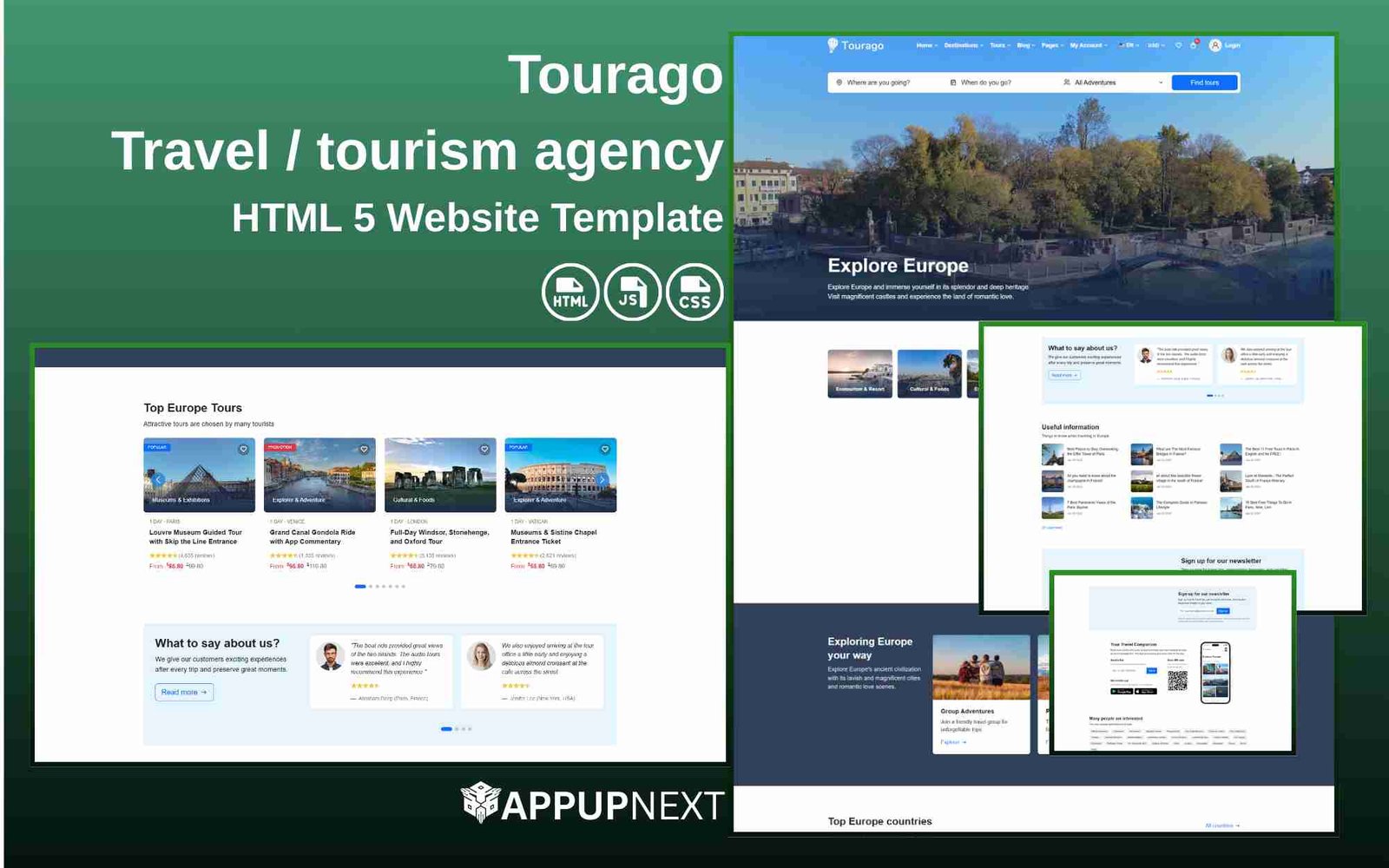 Tourago -Travel / tourism agency  - HTML 5 Website Template - v2