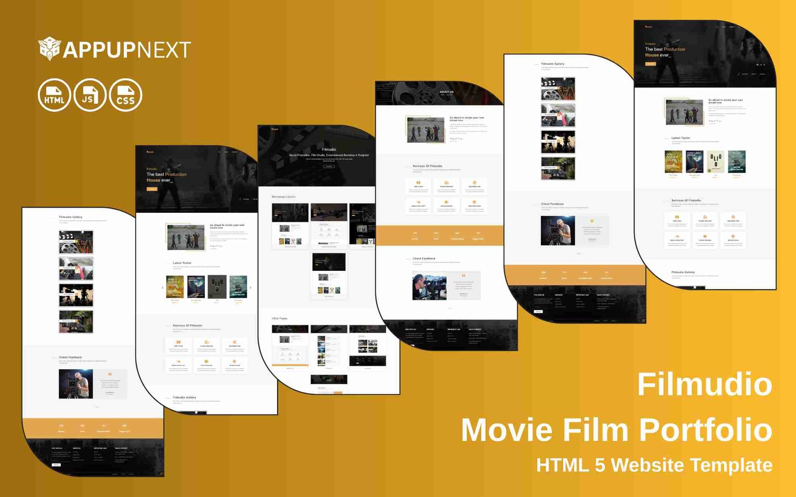 Filmudio -Movie Film Portfolio - HTML 5 Website Template - v2