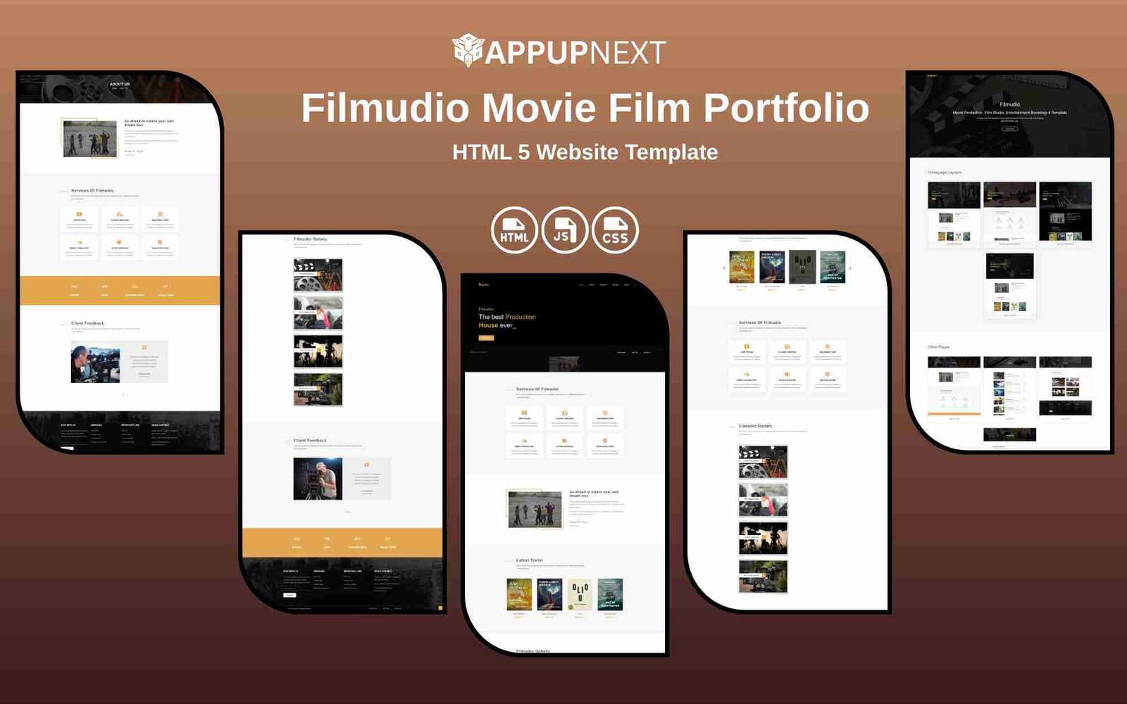 Filmudio -Movie Film Portfolio - HTML 5 Website Template - v3