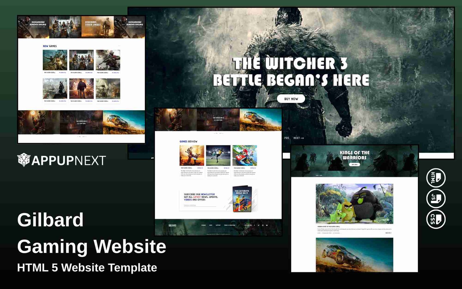 Gilbard - Gaming Website - HTML 5 Website Template - v2