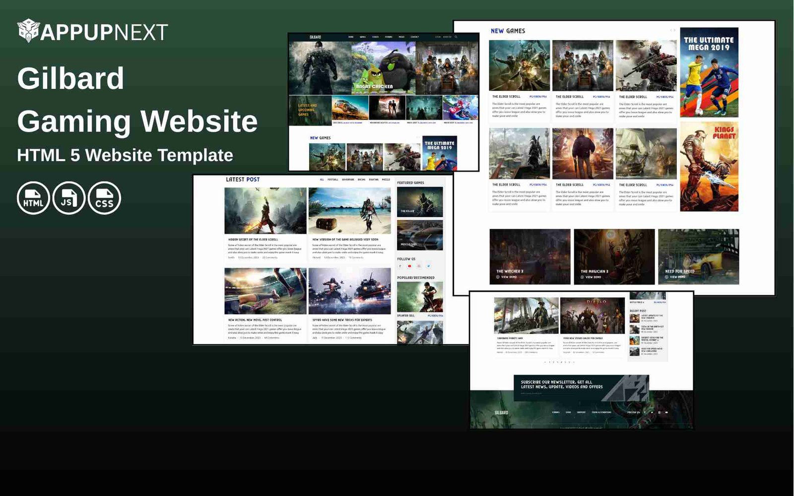 Gilbard - Gaming Website - HTML 5 Website Template - v5