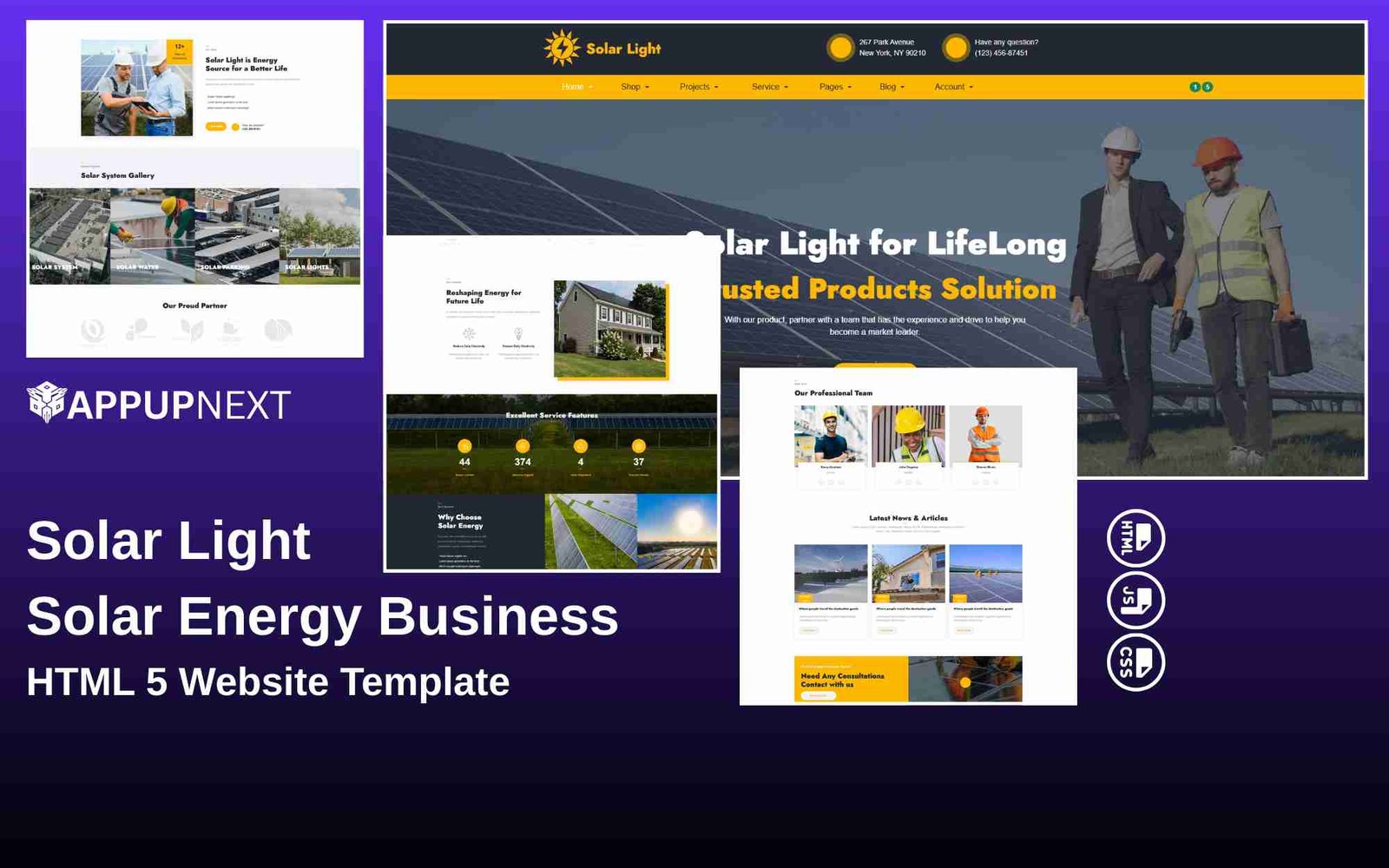 Solar Light - Solar Energy Business - HTML 5 Website Template - v2