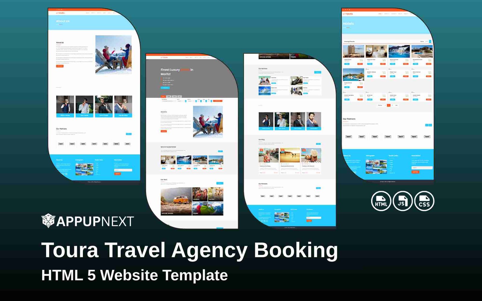 Toura -  Travel Agency Booking   - HTML 5 Website Template - v2
