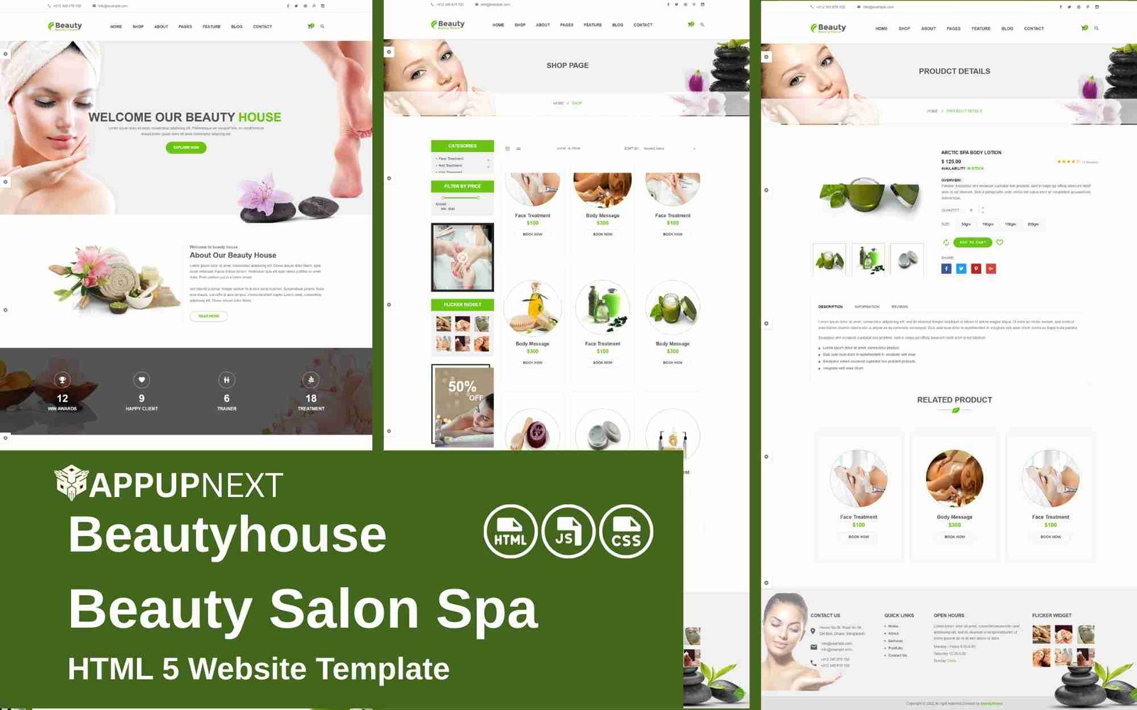 Beautyhouse - Beauty Salon Spa - HTML 5 Website Template - v4