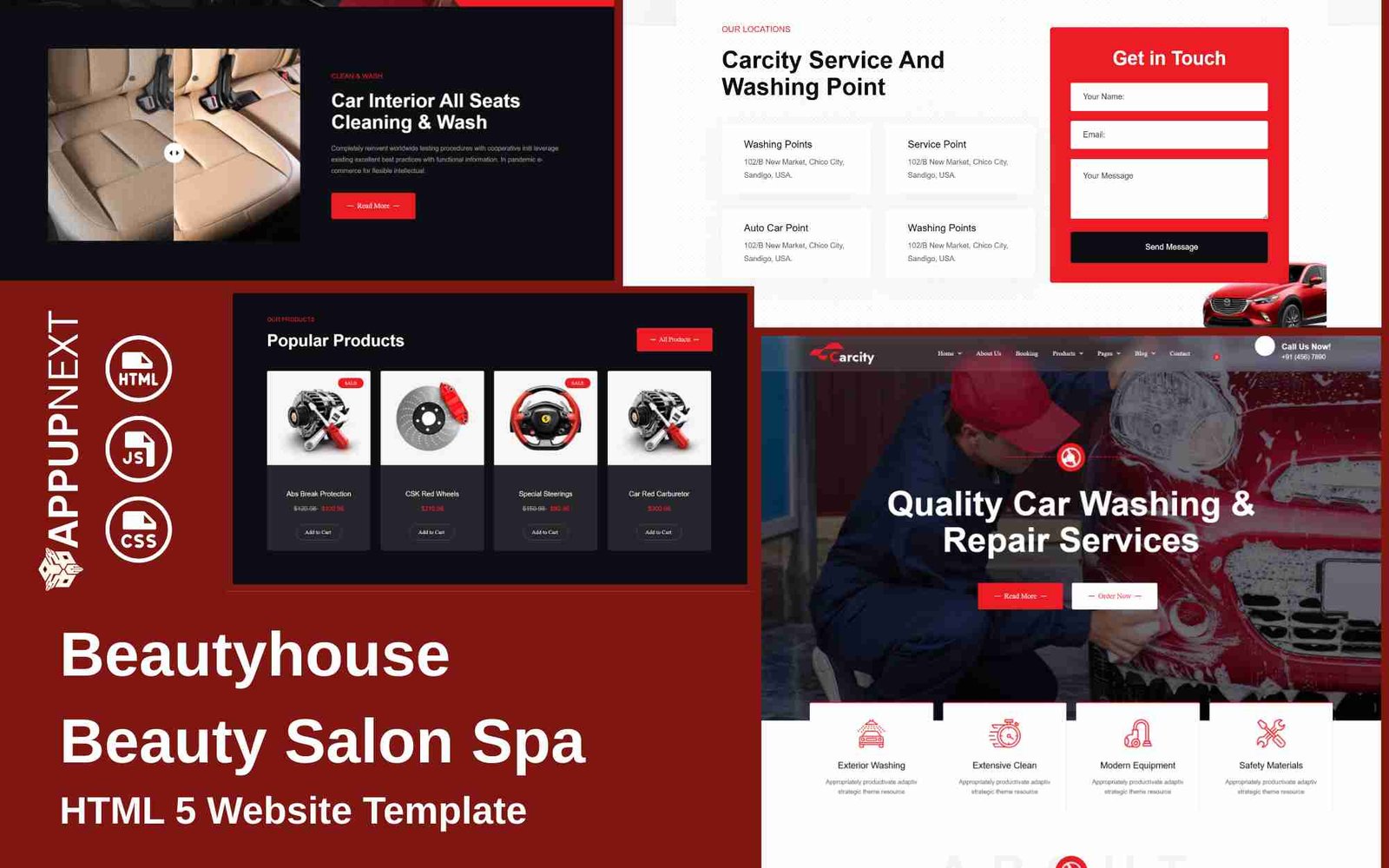 Carcity - Car Wish & Repiar - HTML 5 Website Template - v1