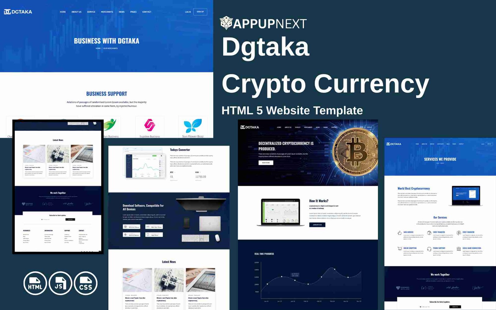 Dgtaka - Digital Agency - HTML 5 Website Template - v5