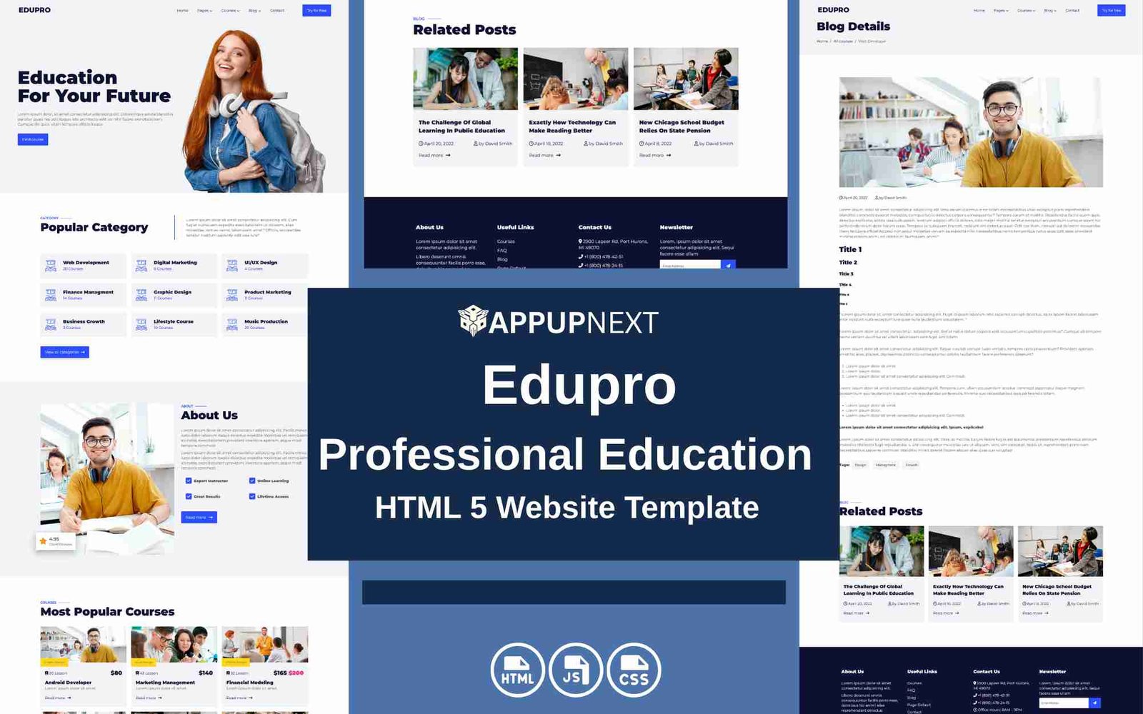 Edupro -Professional Education - HTML 5 Website Template