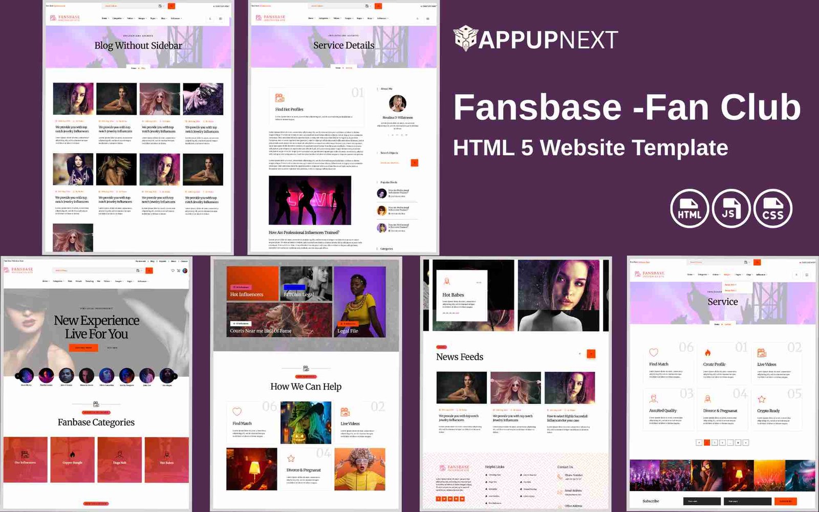 Fansbase -Fan Club - HTML 5 Website Template - v4