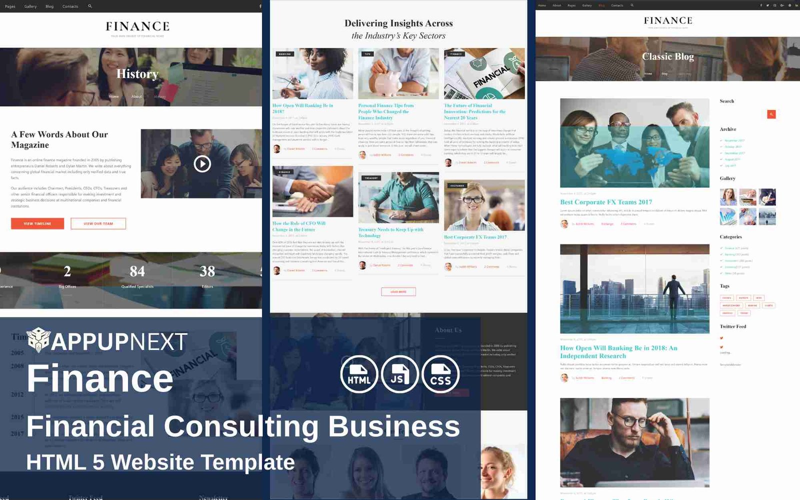 Finance -Financial Consulting Business - HTML 5 Website Template