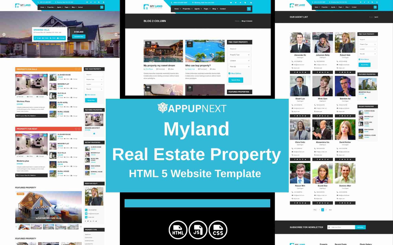 Myland - Real Estate Property - HTML 5 Website Template - v2