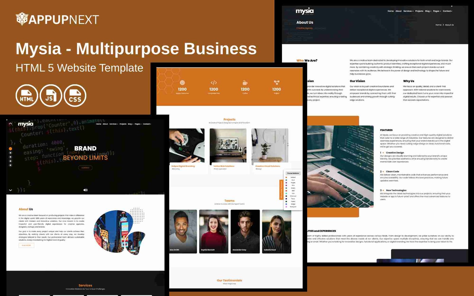 Mysia - Multipurpose Business - HTML 5 Website Template